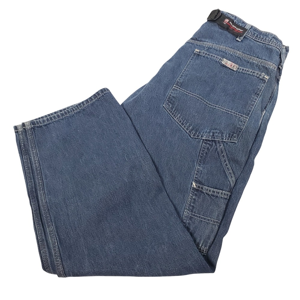 Vintage Polo Jeans Co Cinch Back Carpenter Jeans Mens 36x30 Ralph Lauren Y2K 90s